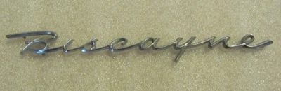 1958-1959 Chevy Chevrolet Biscayne insignia emblema genuino de fábrica original OEM Foto 1 de 4