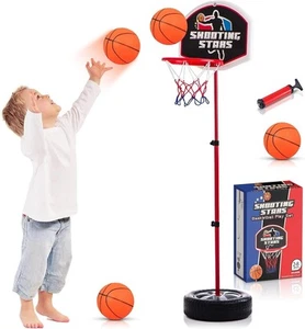 Toddler Basketball Hoop for Kids 1-3 - Adjustable Indoor & Outdoor Mini Court... - Picture 1 of 7
