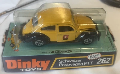 DINKY TOYS 262 CORREO SUIZO VOLKSWAGEN COLOR AMARILLO Foto 1 de 4