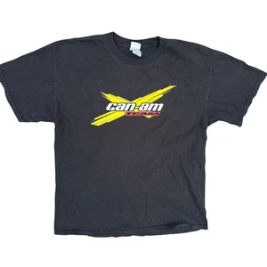 Can-Am Racing Team The Ride Says It All Double Sided Graphic TShirt Black Large - Picture 1 of 5