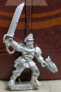 Warhammer 40k Cadian Lieutenant Castellan Powersword Plasma Imperial Guard Metal - Picture 1 of 1