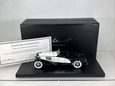 1/24 Automodello 1930 Cord L-29 Brooks Stevens Speedster Black White - Image 1 of 4