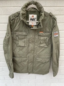 Chaqueta SUPERDRY Para Hombre Grande Verde Militar Internacional Novato Utilidad Caqui - Imagen 1 de 7