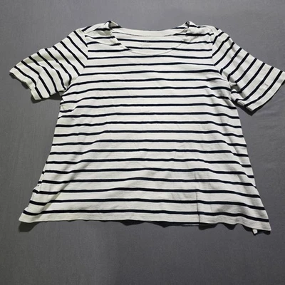 Camiseta J. Jill Talla LP Petite Pima-Slub Cuello Redondo Ranura Lateral 100% Algodón Pima Foto 1 de 4