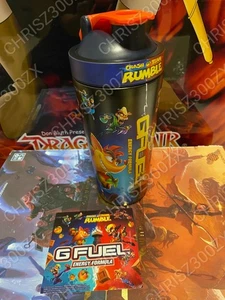 GFUEL Crash Bandicoot Wumpa Fruit Metal Shaker Cup + Sticker ONLY G FUEL - Picture 1 of 2