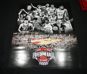 Póster de baloncesto de los Louisville Cardinals último juego en Freedom Hall 2010 - Imagen 1 de 2