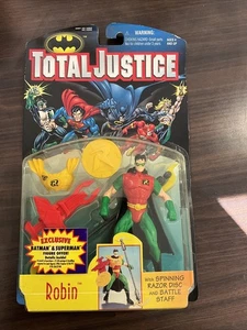 Vintage 1996 Total Justice League Robin Kenner DC Batman Action Figure - Picture 1 of 5
