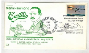 HAMMONDSPORT NY AVIATION PIONEER GLENN HAMMOND CURTISS  BIRTHDAY PICTORIAL - Picture 1 of 1