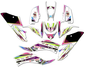 All Years RAPTOR 125 SURGE Pink Senge Graphics Kit Compatible with Yamaha - Picture 1 of 7