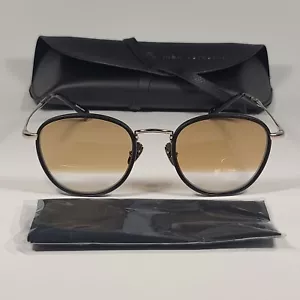 John Varvatos Men's Sunglasses V531 Black Gold Frame / Two Tone Gold Clear 51mm - Picture 1 of 10