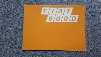 FOLHETO DE VENDAS FIAT 600D 1971 1972 - Imagem 1 de 4