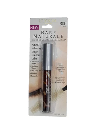  L'oreal Bare Naturale Luminous Lengthening Mascara # 800 Black - Image 1 of 2