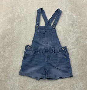 Squeeze Girls Size 10 Denim Blue Jean Shorts Overalls  - Picture 1 of 7