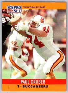 1990 Pro Set Paul Gruber #310 Tampa Bay Buccaneers