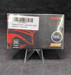 Kingspec M.2 SATA SSD 2242 NGFF Built-In Solid-State Drive 128GB Sata III 6Gb/S - Picture 1 of 2