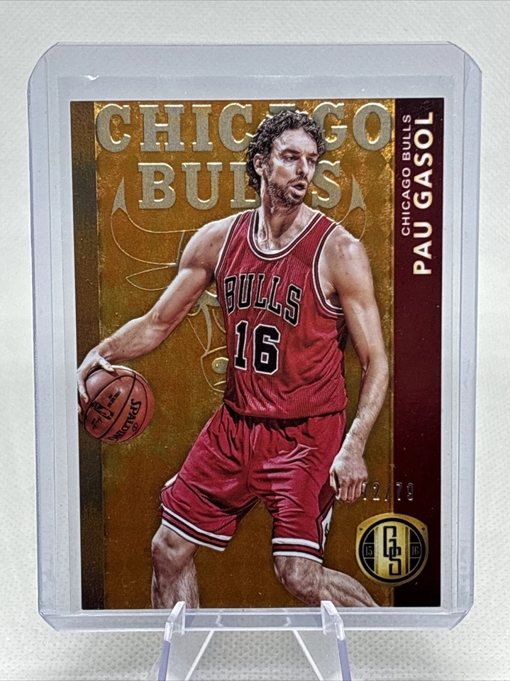 2015-16 Panini Gold Standard #129 Pau Gasol /79 AU Parallel NBA HOF NM+ - Image 1 of 3