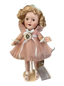 Danbury Mint The Shirley Temple Antique Doll NEW IN ORIGINAL BOX 2000 Pink Dress - Picture 1 of 9