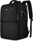 Matein Carry On Backpack, 40L Flight Approved Large Travel Laptop Black