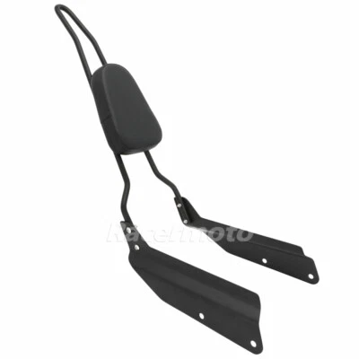 Black Tall Sissy Bar Backrest Pad For Honda VTX1300C VTX1800C VTX1800F 2002-2009 - Image 1 of 4