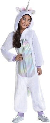 Unicornio Cremallera Animal Blanco Traje Tú mismo Vestido Elegante Halloween Niño Disfraz Foto 1 de 2