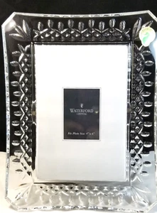WATERFORD Crystal Lismore 4X6" Frame  In Waterford Box w/tags # 108049 - Picture 1 of 3
