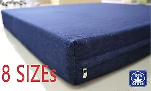 CA Durable Waterproof Orthopedic MEMORY FOAM Pet Dog Bed w removable Denim Cover - Picture 1 of 13