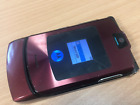 Motorola V3i   Burgundy Unlocked Mobile Phone Flip Fold   Screen Crack