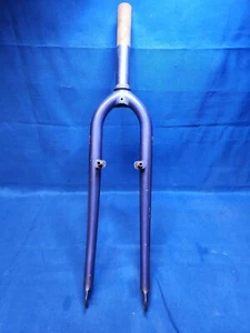 NOS Vintage 90s Direct Drive Tange Blue Fork 1 1/8" Threadless 120mm Chromoly b - Picture 1 of 8