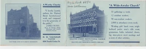Folleto 1905 de la iglesia institucional de Halsted Street de Chicago - Imagen 1 de 2