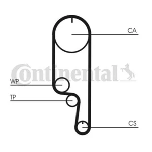 ContiTech Timing Belt Kit Set - Part No: CT1008K1 - 109 Teeth - EO Quality - Picture 1 of 5
