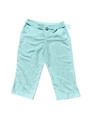 Pantalones cortos JH Collectibles mujer 55 % lino/45 % azul rayón 18 W Foto 1 de 4