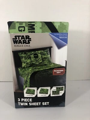Disney Star Wars Rogue One Twin Sized Bed Sheets NIP - Image 1 of 4