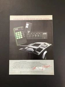 LAMBORGHINI COUNTACH ALPINE VINTAGE ORIGINAL PRINT AD ADVERTISEMENT PRINTED A19 - Picture 1 of 1