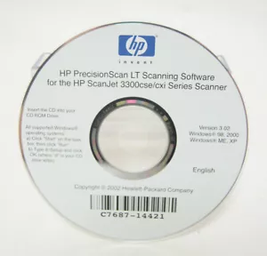 Controlador HP Hewlett Packard PrecisionScan LT C7687-14421 disco de software de programa de PC - Imagen 1 de 1