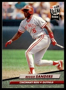 1992 Ultra Reggie Sanders Rookie Cincinnati Reds #486 - Picture 1 of 2