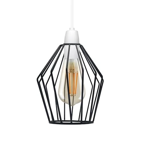 Jaula de bombilla industrial, protector de lámpara vintage hágalo usted mismo, jaula de luz de pared estilo Edison Foto 1 de 1