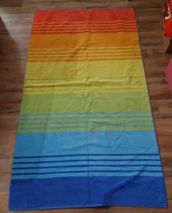 Resort Living Rainbow Striped Large Heavy Beach Towel 37x68 - Picture 1 of 3