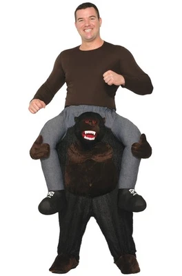 Brand New Ride-On Gorilla Carry Me Funny Adult Costume - Image 1 of 2