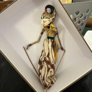 Old Wayang Golek Rod Puppet, Indonesia Vintage - Marioneta - Asiática - Muñeca - Imagen 1 de 15