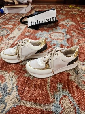 Michaels Kors Georgie Trainer Extreme Glittery Wedge Woman’s Size 7.5M Used - Image 1 of 4