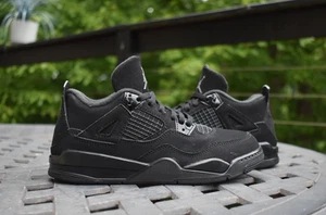 Nike Air Jordan 4 Retro PS 'Black Cat' 2020 BQ7669-010 Juvenil Talla 2Y - Imagen 1 de 10