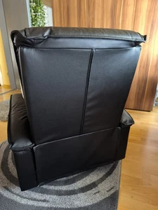 Ledersessel schwarz mit Liegefunktion - neuwertig - Bild 1 von 3