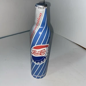 Bottiglia di alluminio 16 oz Pepsi Cola originale vintage 2009 rara, grigia e blu - Foto 1 di 7