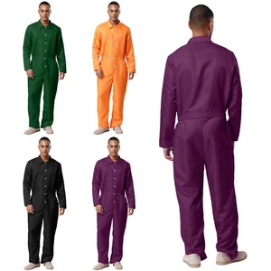 Salopette da lavoro uomo manica lunga bottoni meccanica pagliaccetti abbigliamento da lavoro tute - Foto 1 di 35