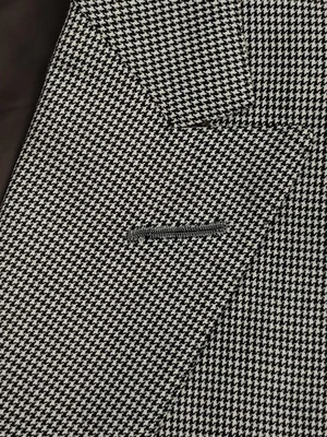 Chaqueta Peter Johnston Oxford Clothes HToth Crema Blanco Negro Pico Solapa 42R Foto 1 de 4