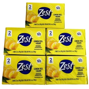 Zest Lemon Peel & Agave 3.2 oz bar soap, 10 bars total - Discontinued - Picture 1 of 3