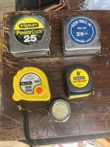 Tape Measure Lot Lots 25’, 16’, 8’ And A Blast From The Past Tool Tools - Picture 1 of 7