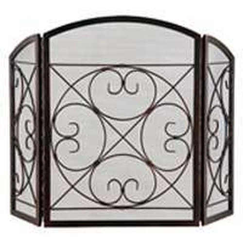 NUEVO HOMEBASIX 0262683 3 PANELES ANTIGUO BRONCE CHIMENEA PANTALLA 33 X 48 NUEVA VENTA Foto 1 de 1