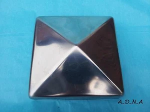 70mm x 70mm(2,8")SQUARE STAINLESS STEEL PYRAMID POST CAP FENCE/RAILING/NEWEL TOP - Picture 1 of 6