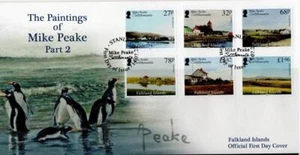 PINTURAS DE LAS ISLAS FALKLAND DE TURBA DE MICRÓFONO PARTE 2 2021 STANLEY CANCELAR FDC REF268 - Imagen 1 de 1